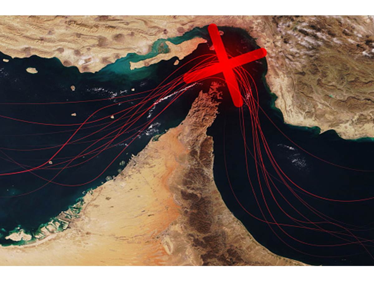 In response to the U.S.-Israeli military campaign, Iran’s decision to lay mines and close the Strait of Hormuz, seen here in this satellite photo, has caused global energy prices to skyrocket, increasing the cost of a range of commodities and consumer goods.