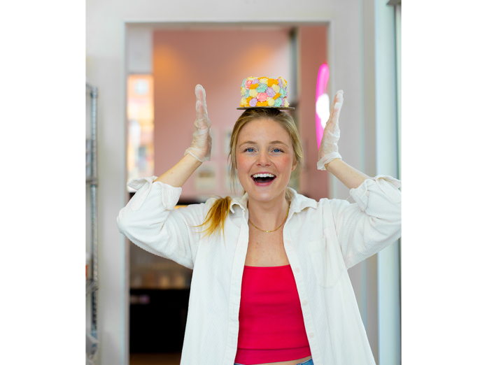 Shelby Olstad started Miggy's Bakes in 2019 as an online side hustle, naming it after her beloved pup. She now sells her cakes, cookies, bars and more from a brick-and-mortar spot in Middleton.