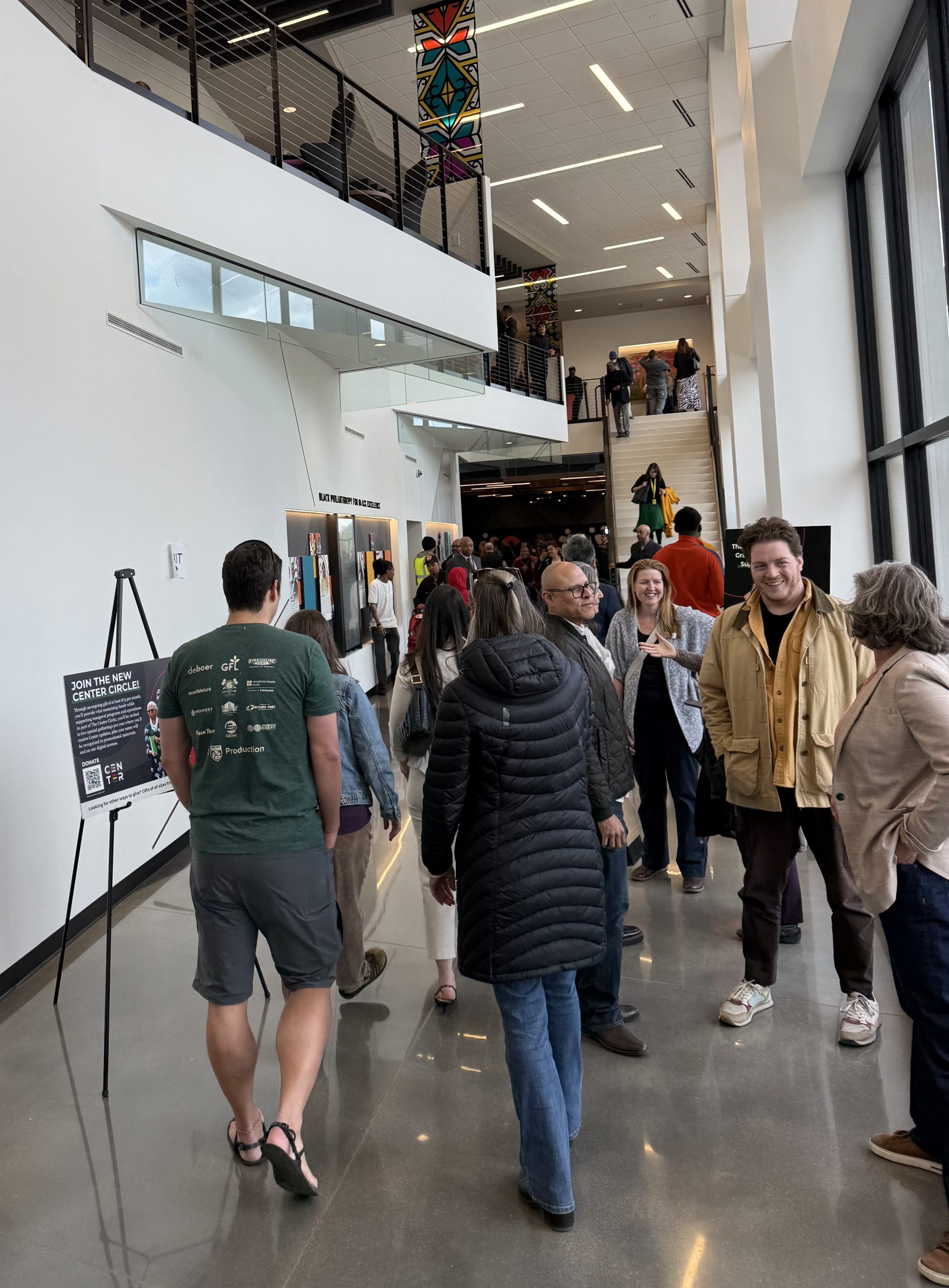 Open house attendees were invited to explore the new building on self-guided tours.