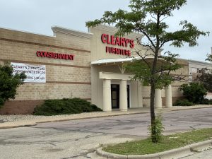 Cleary’s Furniture, Consignment & Decor front of business.