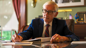 Wisconsin’s 46th governor, Democratic Gov. Tony Evers