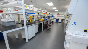 Lab space at Fujifilm CDI's new facility helps serve domestic and international customers.