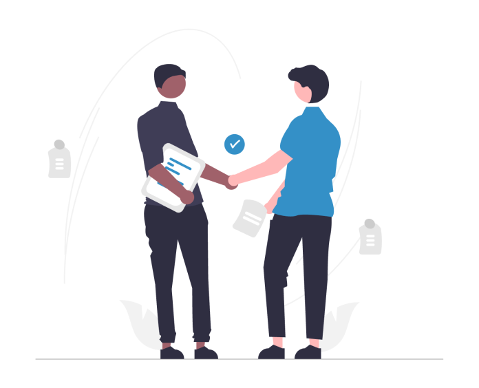 Borrowers who go through microloan programs in Appleton and Madison work with local banks to set up accounts. (Courtesy of unDraw.co)