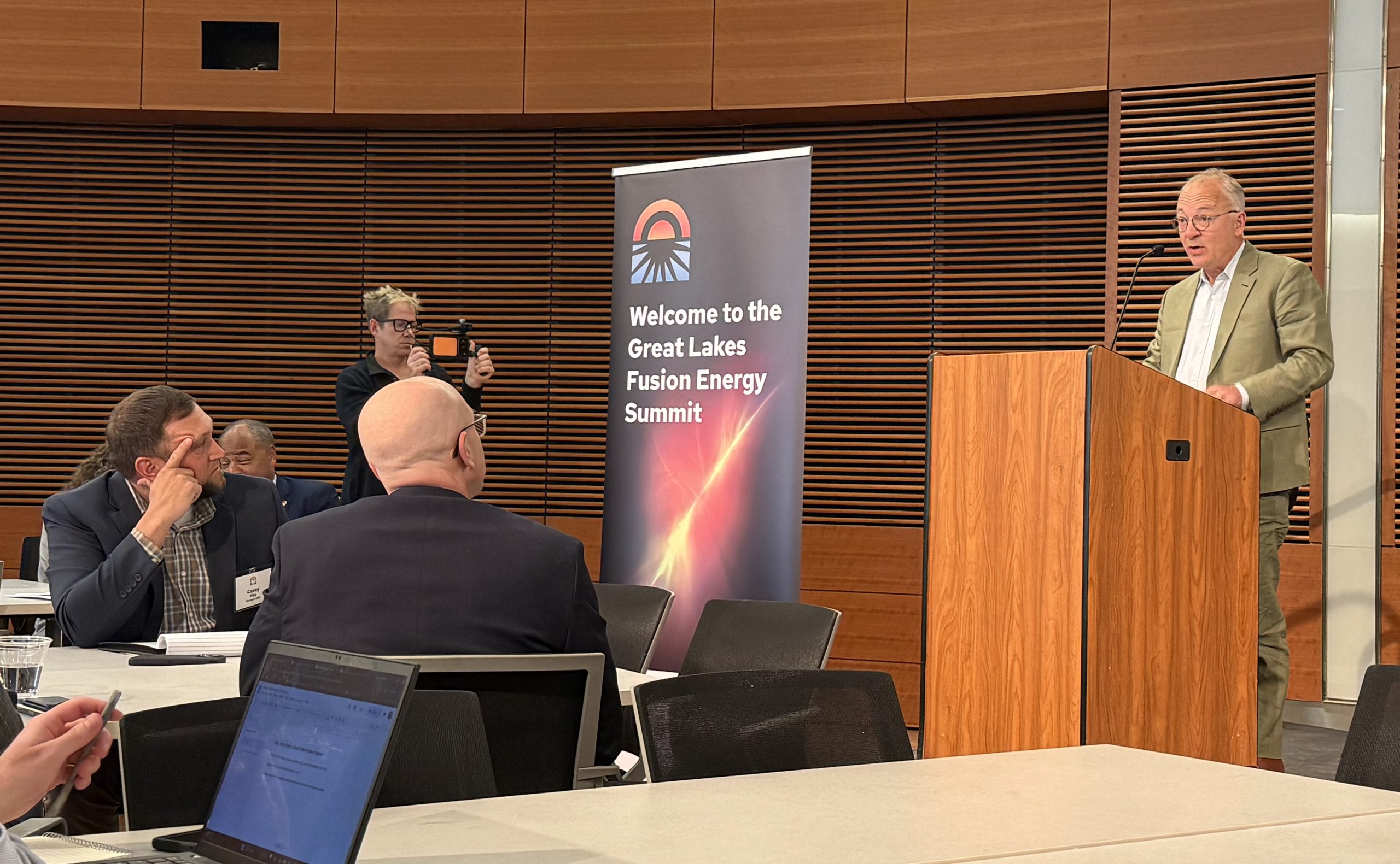 Cary Forest, a UW-Madison professor and Realta Fusion co-founder, discussed the ways university research is helping to prepare the future fusion workforce.