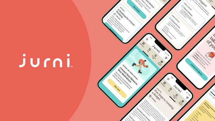 Jurni logo on a phone