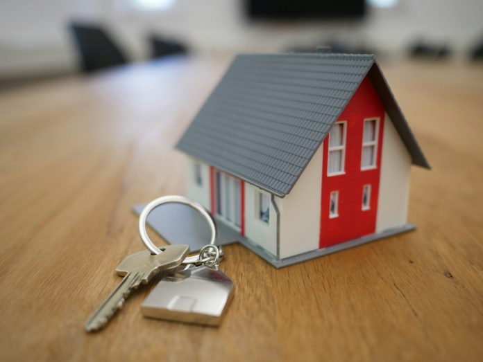 A mini house and set of keys