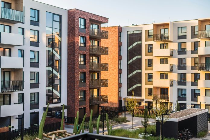 An apartment complex